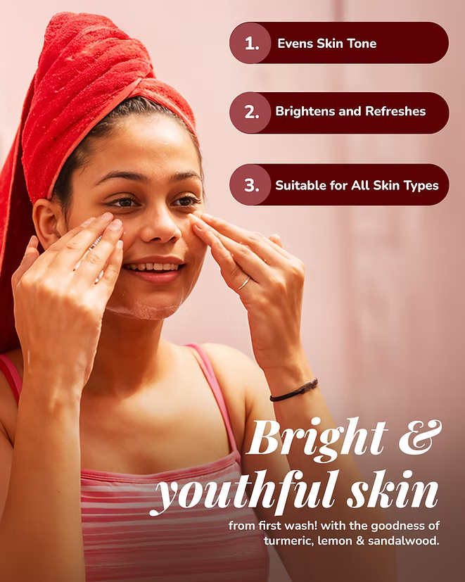 Brightening  Powdered Face Wash(Lemon)