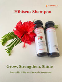 Hibiscus Liquid Shampoo for Strong Silky Hair | Navavedam Wellness