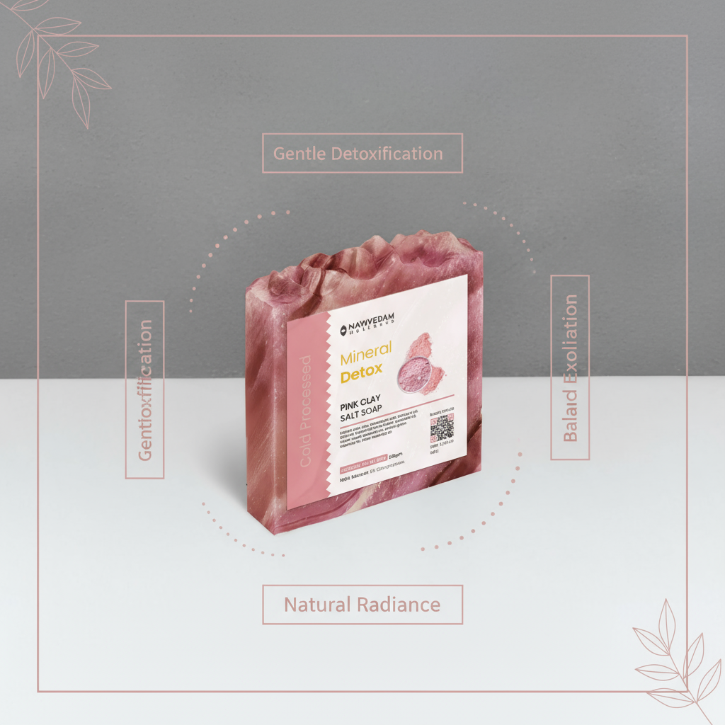 Pink Clay & Salt Cold Process Soap