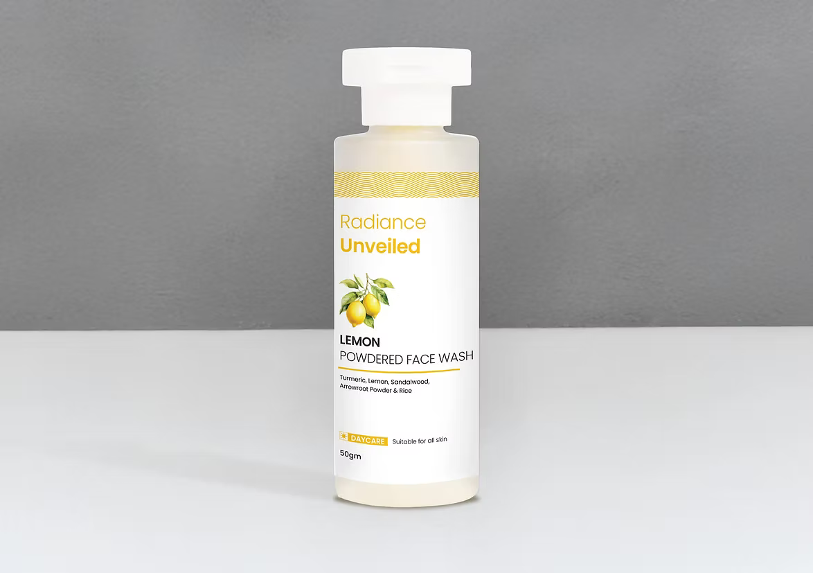 Brightening  Powdered Face Wash(Lemon)