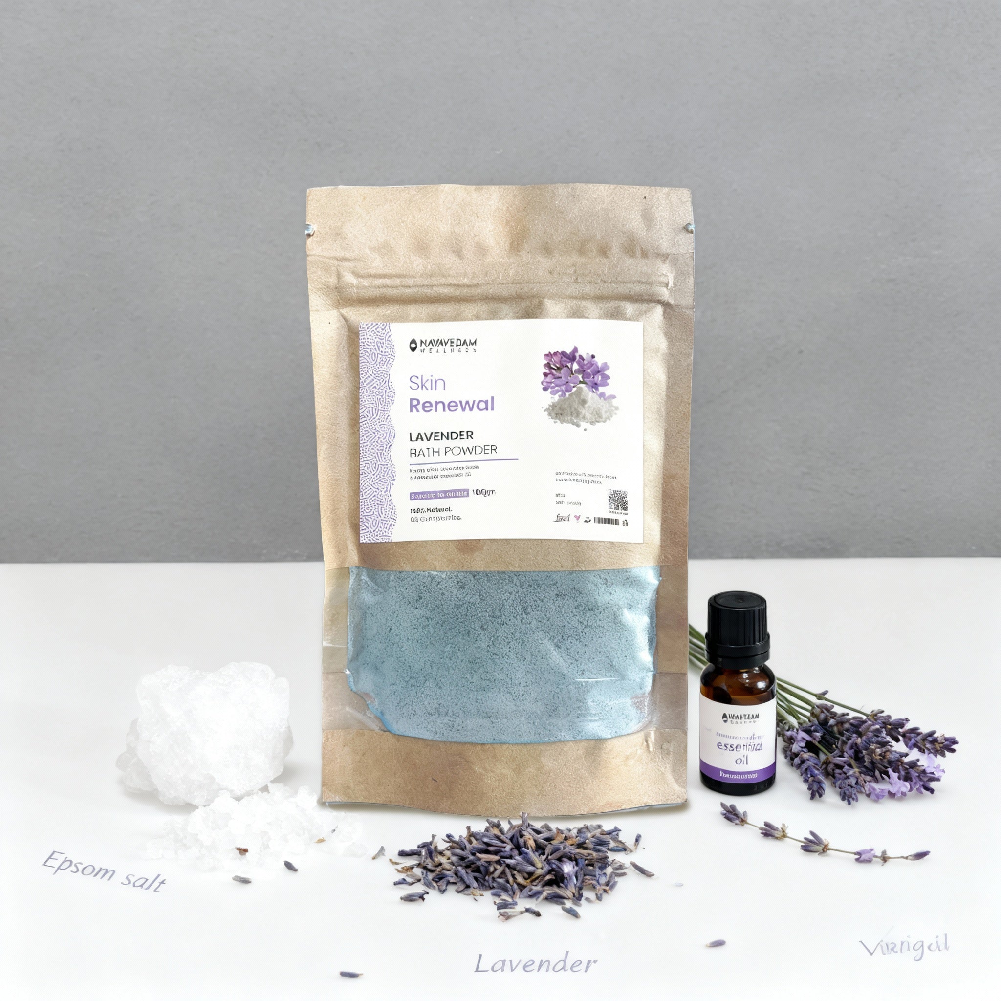 Lavender & Clay Bath Powder