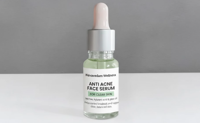 Anti Acne Face Serum for Clear Skin | Navavedam Wellness